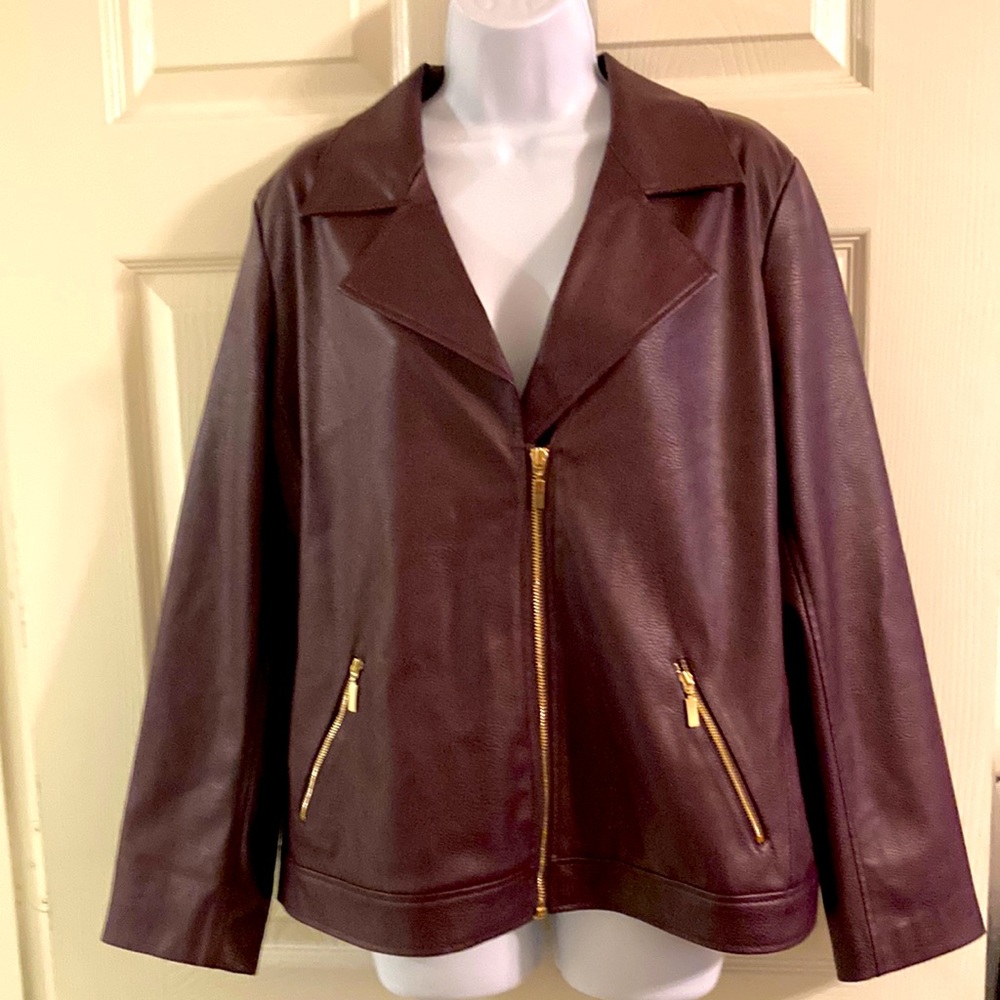 Chicos Moro Faux Leather Jacket